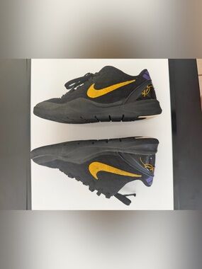 Nike Kobe 8 Protro Lakers Away PS sz 13C Black Gold Purple FN0267-002 Preschool